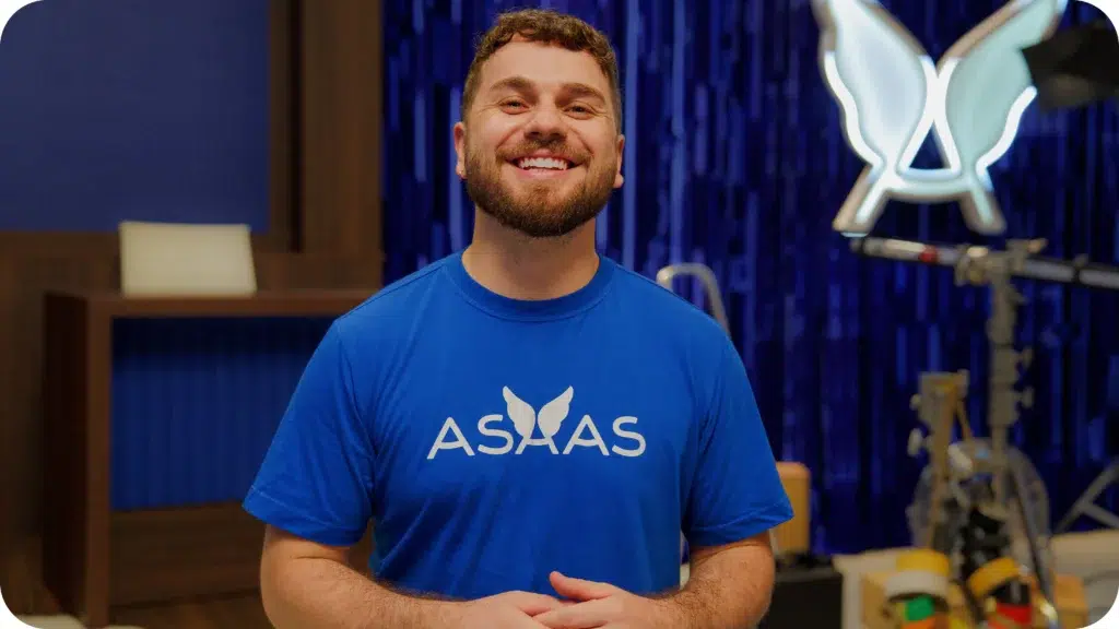Foto de Willian Corrêa, head de marketing, que falou mais sobre os bastidores do Asaas Connect.