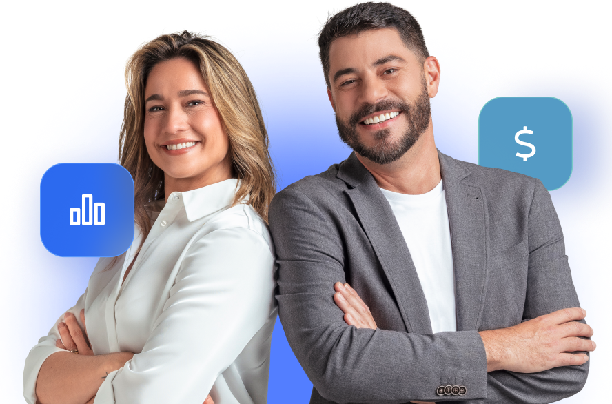 Empresário jovem sorrindo.
